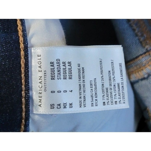 American Eagle Outfitters Highest Rise Jegging Women's Jeans Dark Wash Size 0 - Picture 7 of 9
